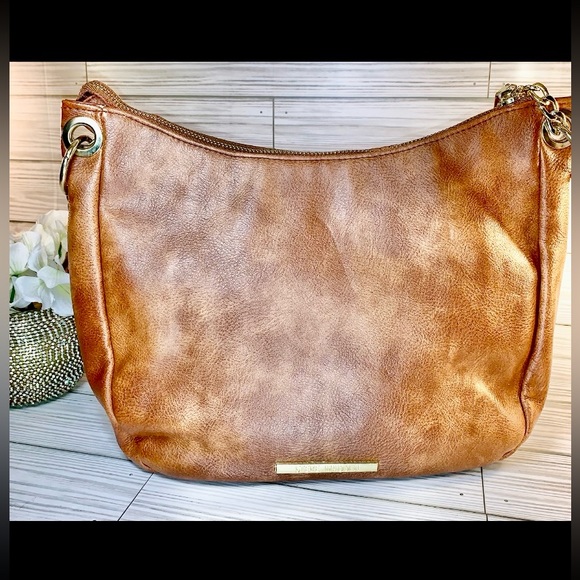 sOLD Steve Madden Brown Vegan Leather Crossbody Satchel - Picture 3 of 16